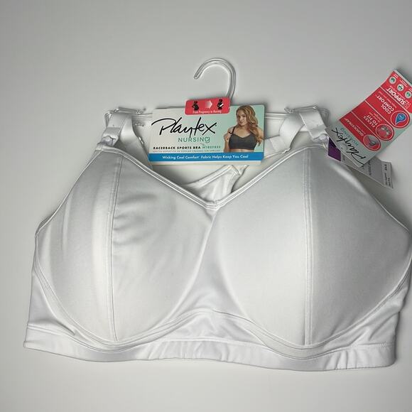 Playtex Women's Maternity & Nursing Seamless Wirefree Bra White 2X - Picture 9 of 11